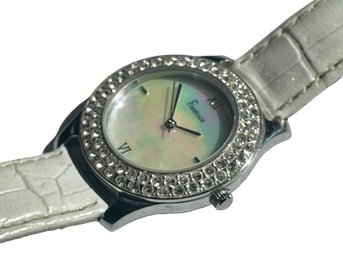 Freelook Ladies Watch With Encusted Dial