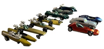 10 Vintage Diecast Race Cars - Johnny Lightning And Others
