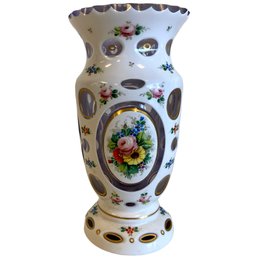 Vintage Bohemian Cased Vase