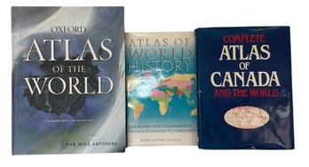 Trio Of Oversize Atlas Books
