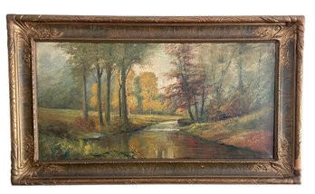 Signed Oil On Canvas By Listed Artist Frederick Matzow (Connecticut Artist 1861-1938)