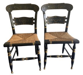 Pair Of Vintage Hitchcock Chairs From Ethan Allen