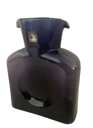Vintage Blenko Glass Amethyst Purple Double Spout Water Pitcher