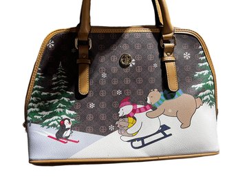 Giani Bernini Christmas Holiday Dome Bag And Matching Wallet