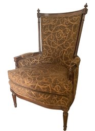 Vintage Upholstered High Back Chair