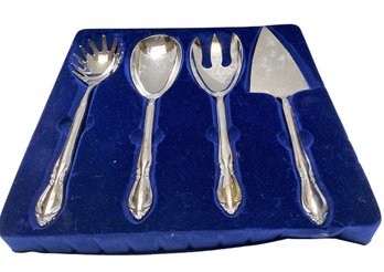 Four Silver Plate Servers