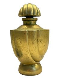 1930s French Made Gold Perfume Bottle