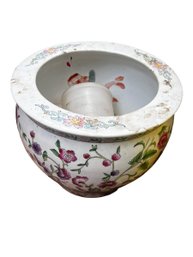 Vintage Chinese Floral Porcelain Planter