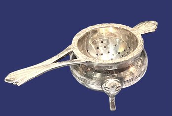 Vintage Silver Plated Tea Strainer