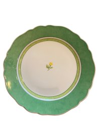 Wedgwood Summers Dream Collection 13 Green And Yellow Verde Plates Fine Porcelain England