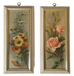 Pair Of Vintage Floral Prints