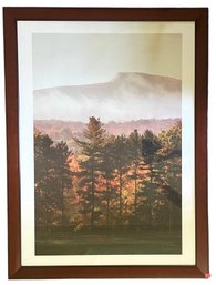 Large Framed Photograph 'The Hills Of Armhest College' (I)