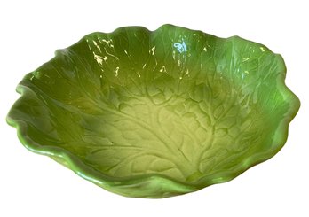 Small Green Ceramic Cabbage Bowl