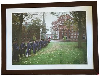 Large Framed Photograph 'Amhest Graduation Procession' (J)