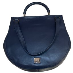 Kooba Navy Leather Handbag