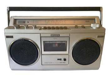 Vintage Sony Boom Box With Stereo Cassette