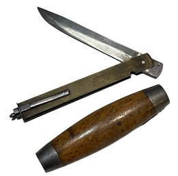 Rare Antique Swedish Barrel Or Sloyd Knife By SEGERSTROM ESKILSTUNA, SWEDEN
