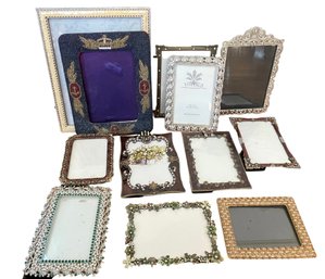 Group Of Bejeweled Photo Frames