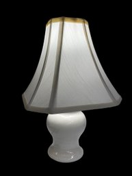 White Ceramic Lamp With Shade Can Go In Anyroom