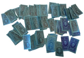 Huge Collection Of Vintage Cigar Tax Stamps
