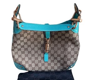 Gucci Jackie Canvas Handbag