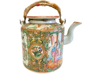 Antique Famille Rose Porcelain Teapot (G)
