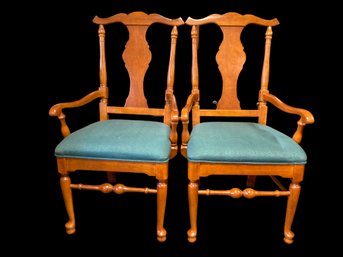 Bernhardt Furniture Company To Arm Chairs  Cherry