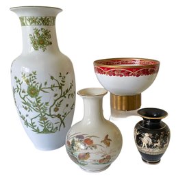 Four Decorative Porcelain Vases