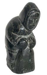 Signed Inuit Carved Marble Sculpture