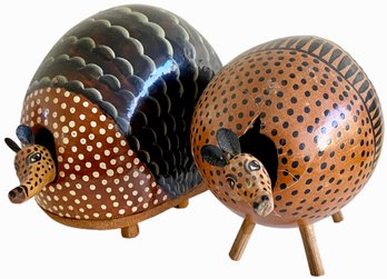 Vintage Gourd Animal Sculptures