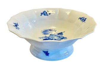 Royal Copenhagen Blue Flowers Footed Bowl