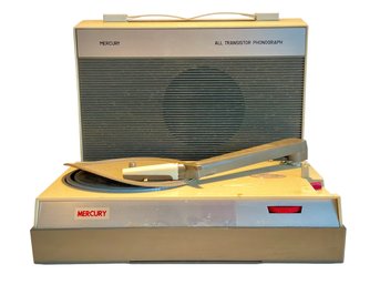 Vintage Mercury All Transistor Phonograph, Made In Holland By Philips