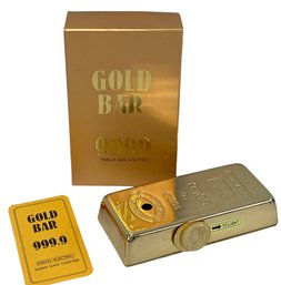 Cool Vintage Piez-Electric  Gold Bar Table Lighter