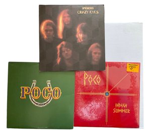 Three POCO LP Albums  - One Is Still Sealed In Cellophane