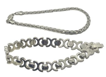 Sterling Silver Bracelets - 2 Pieces