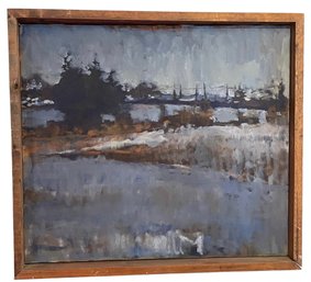 Impressionist Lake Scene Painting (S15)