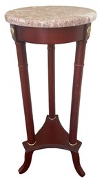 Elegant Plant Stand With Marble Top