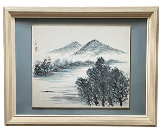 Chinese Watercolor Landscape On Paper (U)