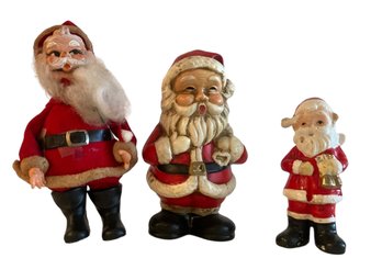 Collection Of Vintage Santas