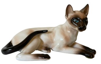 Vintage Porcelain Siamese Cat