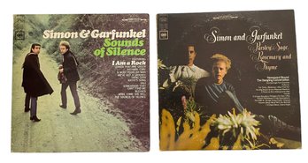 Two Simon & Garfunkle LP Albums 'Sounds Of Silence' & 'PSR&T'