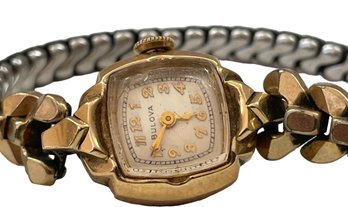 Vintage Bulova 14k Gold Ladies Watch
