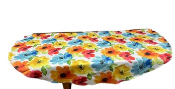 Flower Power 62' Round Tablecloth