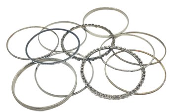 Set Of 11 Costume Bangle Bracelets - Set D