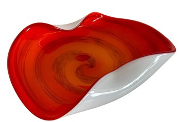 MCM Murano Glass Freeform Art Glass Bowl