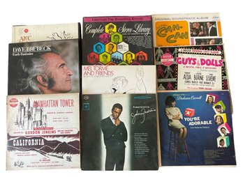 Collection Of Nine Vintage Records Including Dave Brubeck Set (C)