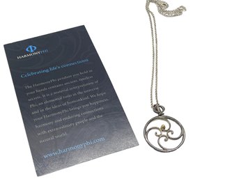 HarmonyPHI - Sterling Silver Necklace With 24K Gold