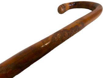 Intricately Carved Asian Cane Walking Stick (A7)