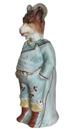 Antique Bisque Porcelain Nodder 'Ram Head In Suit' (ZB)