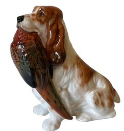 Vintage Royal Doulton Spaniel Dog With Pheasant